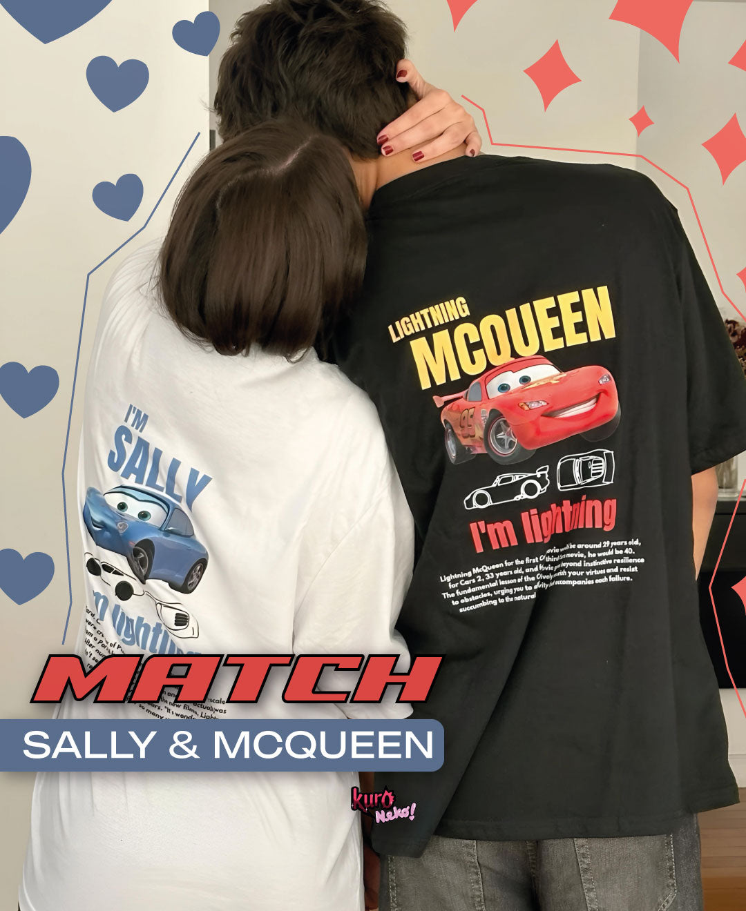 T SHIRT SALLY & MCQUEEN