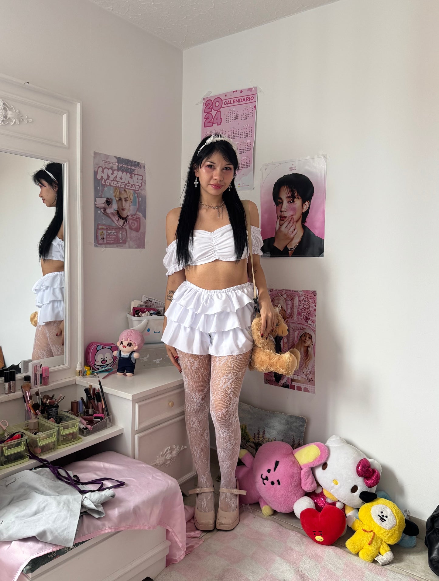 SHORT DE BOLEROS BLANCO