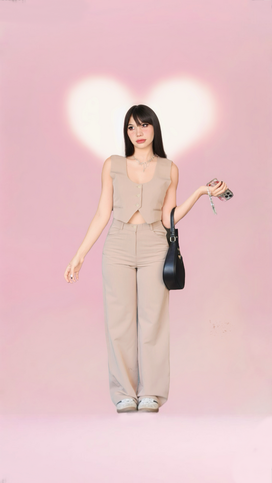 CHALECO BEIGE