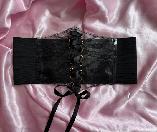 CINTURILLA ENCAJE NEGRO