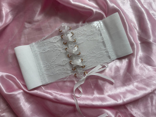 CINTURILLA BLANCA ENCAJE