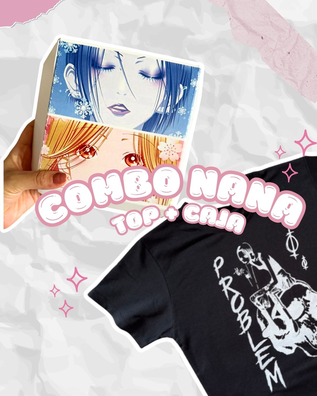 COMBO TOP NANA Y CAJITA
