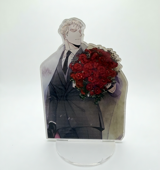 FIGURA EN ACRÍLICO CAESAR DE ROSAS Y CHAMPÁN